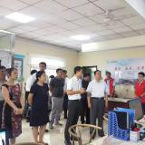 河东区区委书记李建成等领导冒雨到访Z6尊龙凯时智慧养老考察